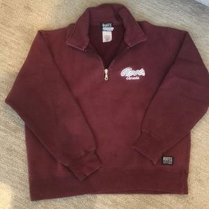 Burgundy Roots Half Zip